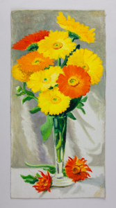 Image of Calendulas in a Vase