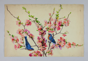 Image of Floral Study with Blue Birds 