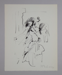 Image of Cellist, from "The Collectors Graphics"