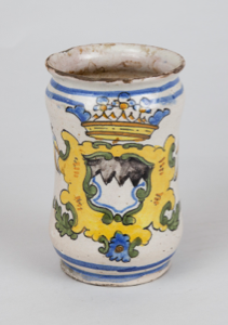 Image of Waisted Maiolica Apothecary Jar [Albarello]