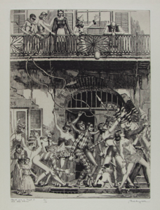 Image of Mardi Gras on Royal Street, Old New Orleans