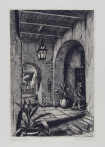 Image of A Creole Courtyard, Old New Orleans,