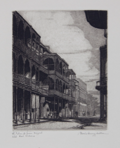 Image of St. Peter Street from Royal Street, Old New Orleans