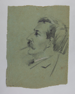 Image of Untitled (Portrait of a man, recto & verso)