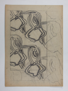 Image of Untitled (floral design study-Recto)