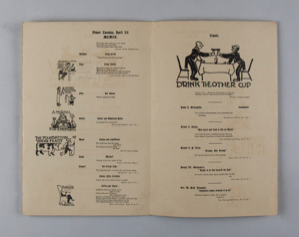 Image of Round Table Club Menu, front cover