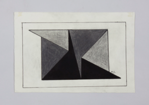 Image of Untitled (Grey and Black with Lines)