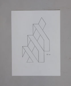 Image of Untitled (Line Drawing), from Theme: 3 Overlapping Squares Portfolio