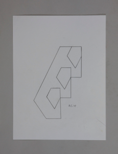 Image of Untitled (Line Drawing), from Theme: 3 Overlapping Squares Portfolio