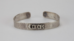 Image of Silver Bracelet with Monogram "AFR: