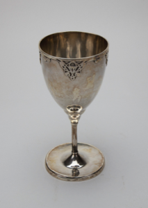 Image of Silver Chalice with Abstract Design