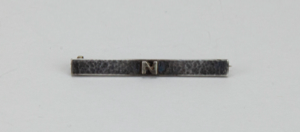 Image of Silver Pin with Monogram "N"