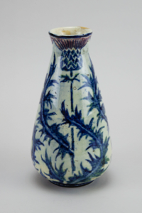 Image of Vase with Thistle Design