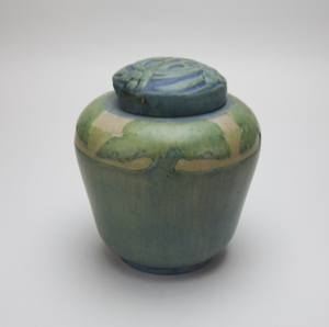 Image of Jar with Tree Design and Lid