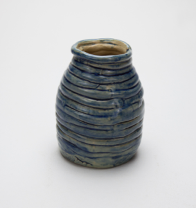 Image of Small Blue Coil Vase