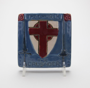 Image of Tile with The Church, The Crusader Design