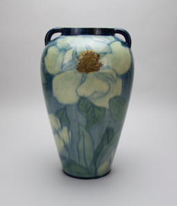 Image of Vase with Magnolia Flowers