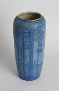 Image of Vase with Pine Tree Design