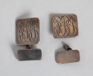 Image of Cufflinks Pair with Monogram "FBJ" 