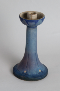 Image of Candlestick with Egyptian Inspired Floral Design