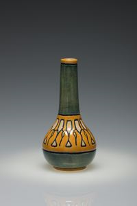 Image of Small Vase with Abstract Design