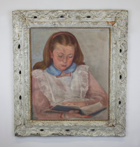 Image of Portrait of Patricia as Girl (reading)