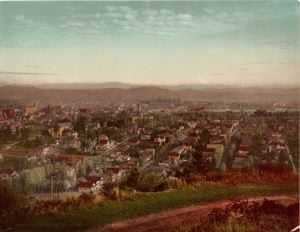 Image of Portland and Mt. Hood, Oregon