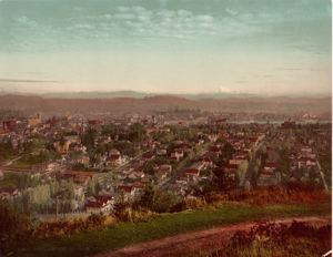 Image of Portland and Mt. Hood, Oregon