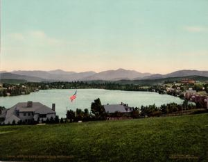 Image of Mirror Lake, Adirondack Mountains