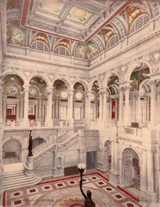 Image of Library of Congress. Central Stair Hall