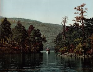 Image of Among the Harbor Islands, Lake George, N.Y.