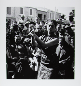 Image of Gypsy girl dancing in front of Manitas de Plata, Stes Maries de la Mer