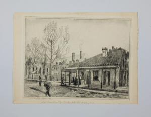 Image of Old Ursulines Convent and Tile Roof Store Chartres Street