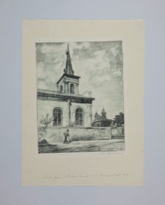 Image of Steeple-Jack on Italian Church, Rampart Street, New Orleans