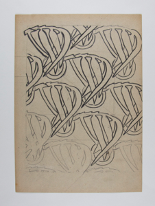 Image of Untitled (design study of a leaf)