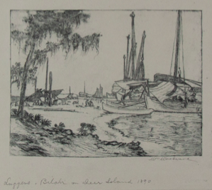 Image of Luggers on Deer Island, Biloxi, MS