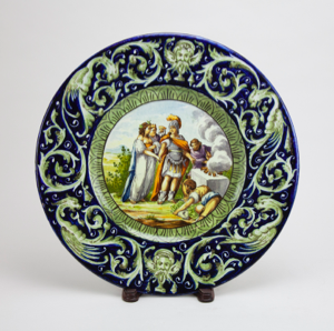 Image of Decorative Plate with Limoges Design