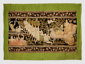 Image of Kalaga (heavily embroidered applique tapestry)