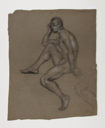 Image of Study of Seated Male Nude