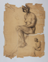 Image of Study of Seated Female Nude