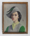 Image of Portrait of Woman (with hat in green and grey)