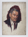 Image of Portrait of Man (in black suit and red striped tie- unfinished)