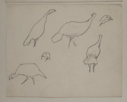 Image of Untitled (Study of Turkeys)