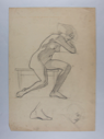 Image of Untitled (nude female study) (Two-sided, recto & verso)