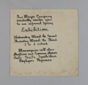 Image of Gus Mayer Company Invitation