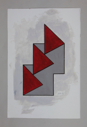 Image of Untitled (White with Grey and Red)