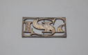 Image of Silver Nameplate with Monogram "ILS"