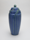 Image of Lidded Jar with Pine Needle Design