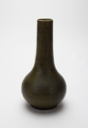 Image of Long Necked Vase with Matte Olive Glaze