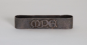 Image of Silver Napkin Ring with Monogram "MPG"